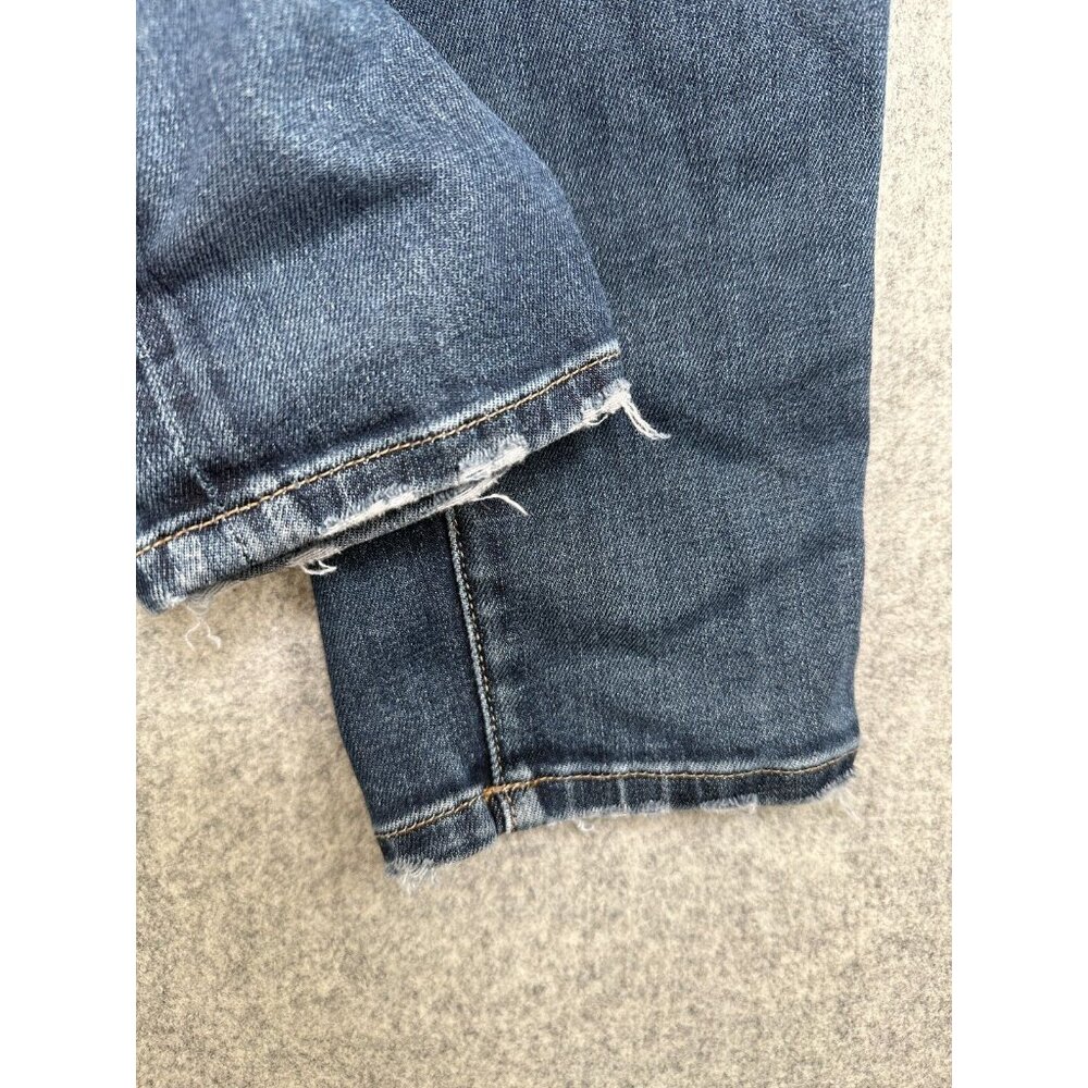 Frame Le Skinny De Jeanne Jeans Blue Medium Wash 29 Wooster Frayed Distressed - Picture 11 of 16
